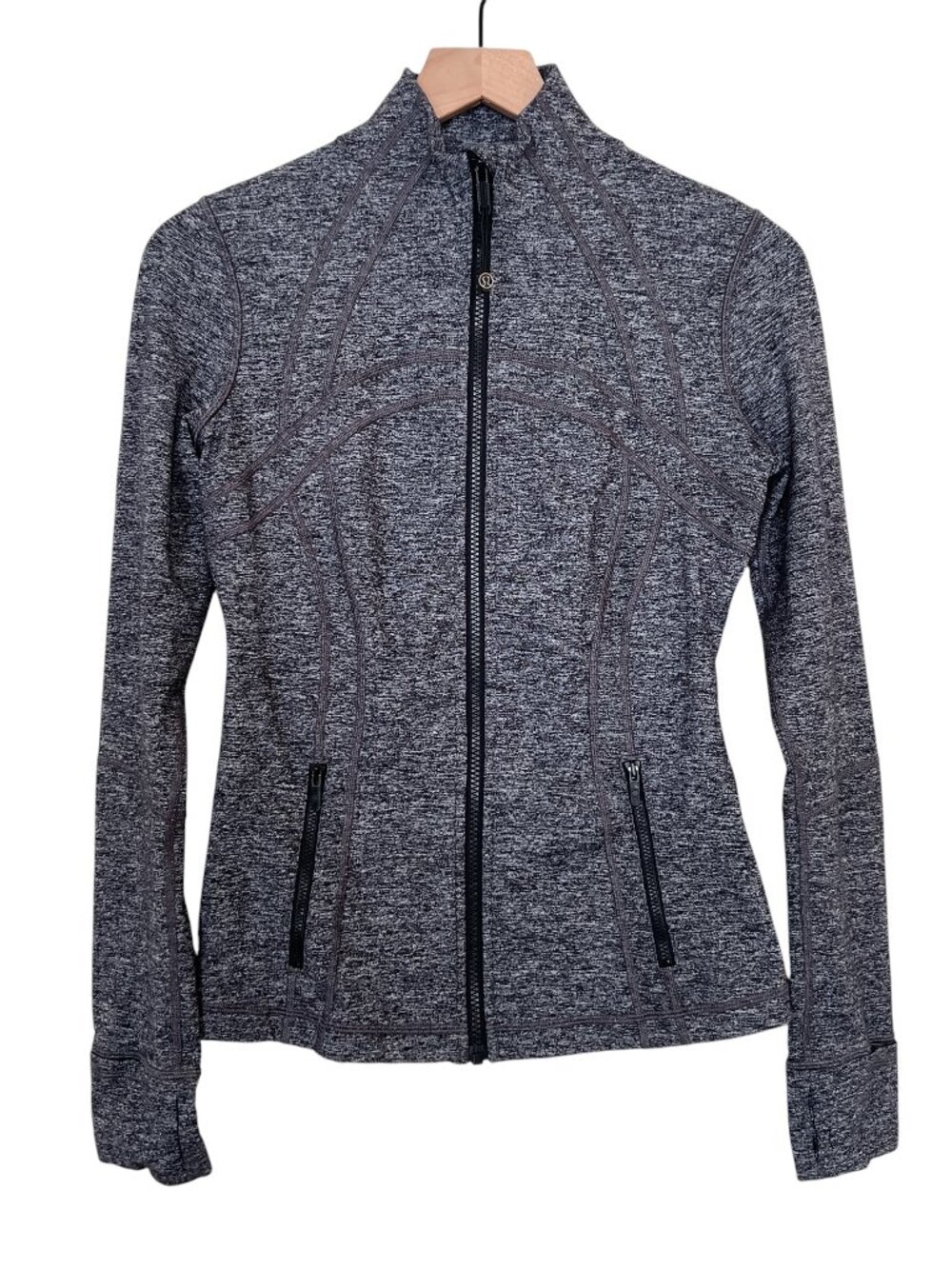 Lululemon Heathered Black Full Zip Up Luon Define Jacket